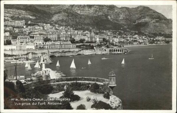 Monte-Carlo Les Regates Vue prise du Fort Antoine S