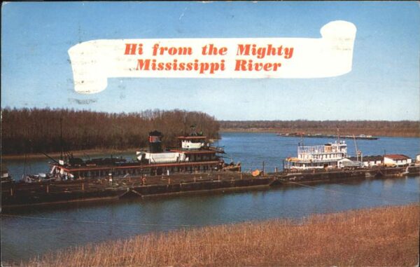 New Orleans Louisiana Mississippi River Boats