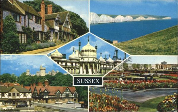 Sussex Rottingdean Tudor Cottages Eastbourne T