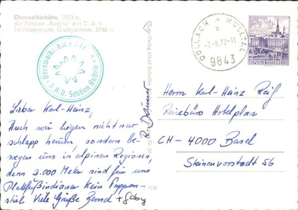 Heiligenblut Kaernten Oberwalderhütte mit Grossglockner Hohe – Bild 2