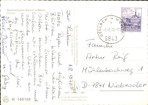 Doellach Kaernten Sommerfrische im Mölltal Kirche – Bild 2