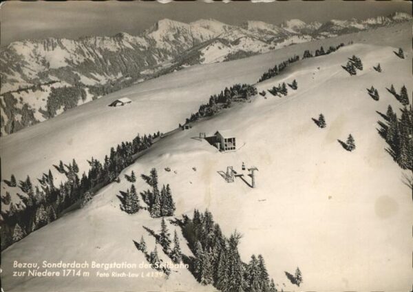 Bezau Vorarlberg Sonderdach_Bergstation der Seilbahn zur