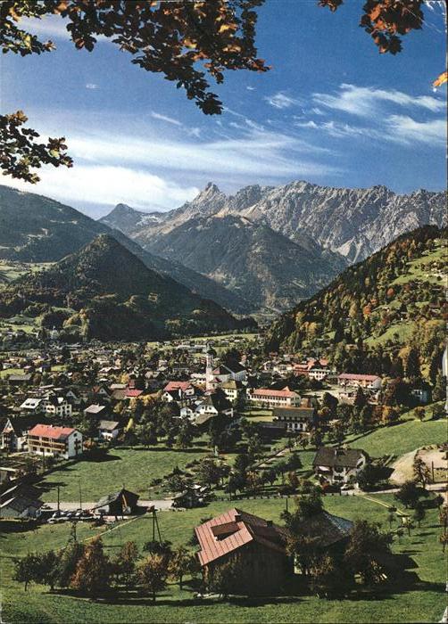 Schruns Vorarlberg Panorama mit Zimba im Rätikon