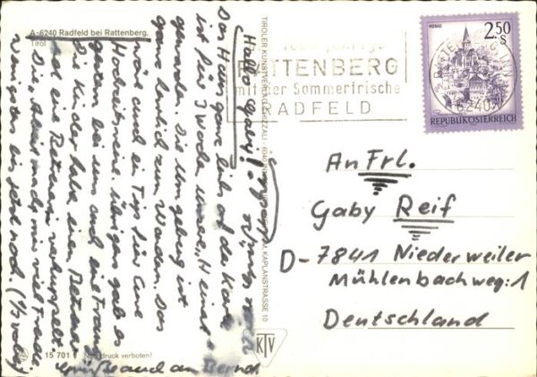 Radfeld Tirol Panorama Unterinntal Wappen Kirche Part – Bild 2