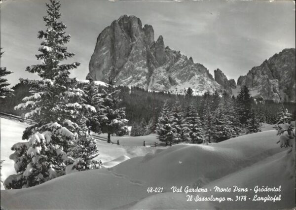 Canazei Val Gardena Monte Pana Grödental Sassol