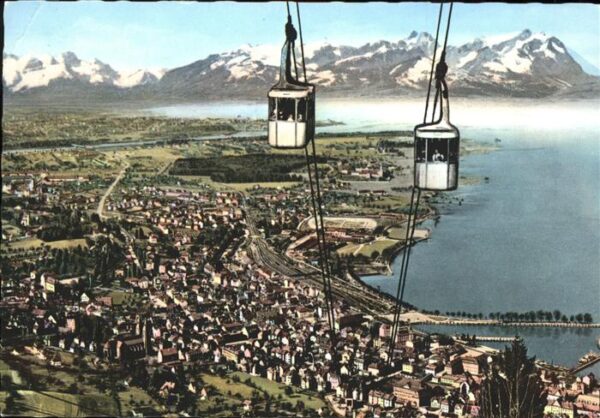 Bregenz Vorarlberg Pfänderbahn Bodensee Hafen Alpenblick