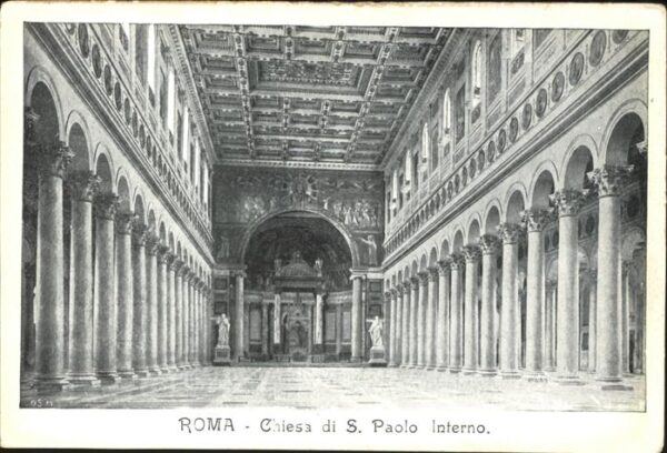 Rom Roma Chiesa di S. Paolo Interno