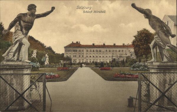 Salzburg Oesterreich Schloss Mirabell Skulptur