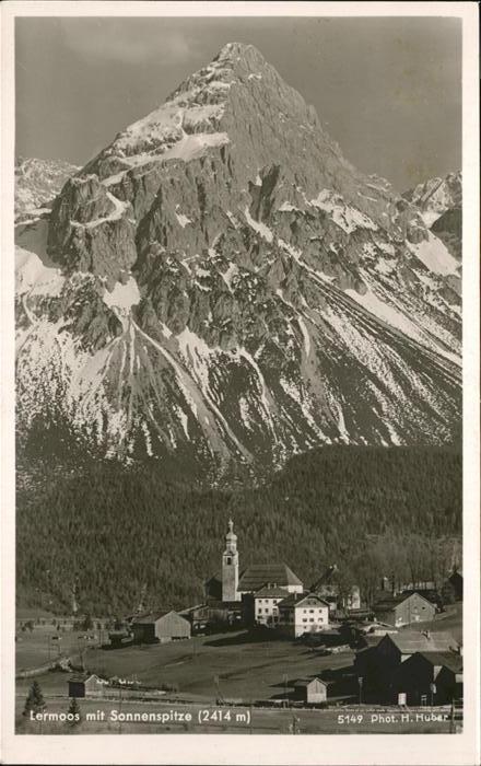 Lermoos Tirol Teilansicht mit Sonnenspitze