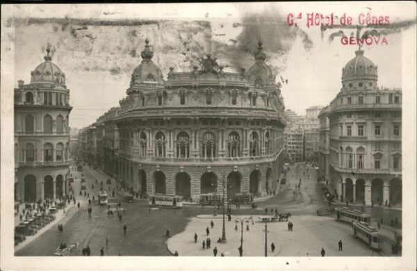 Genova Genua Liguria Piazza de Ferrari e Nuova Borsa