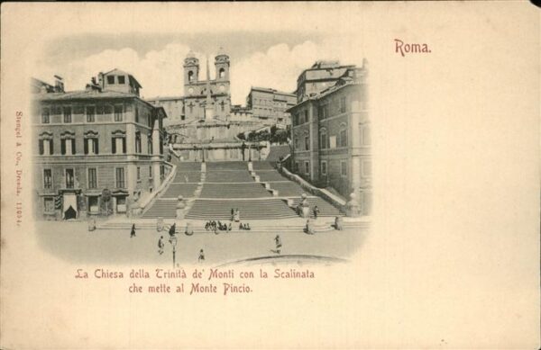 Rom Roma Chiesa della Trinita dei Monti con la S