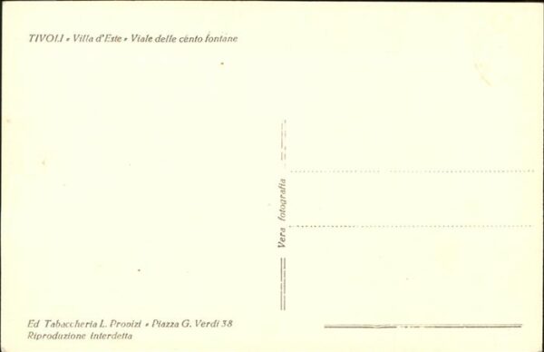 Tivoli Villa d Este Viale delle cento fontane – Bild 2