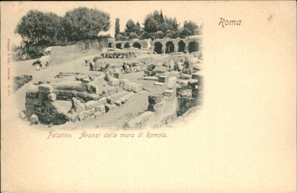 Rom Roma Palatino Avanzi delle mura di Romolo Ru