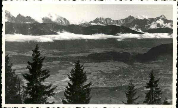 Villach Kaernten Panorama Blick von Kanzelhöhe Julische
