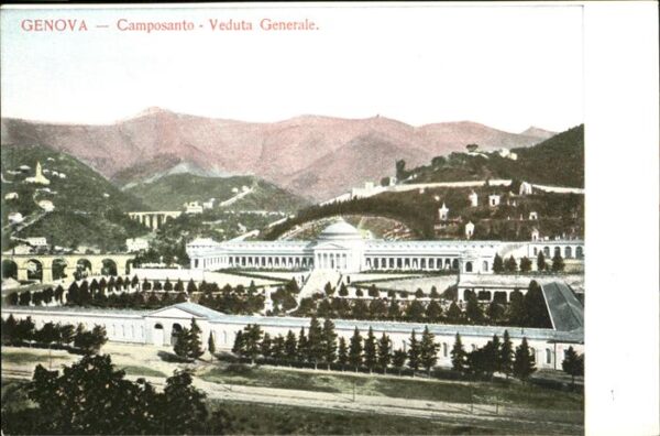 Genova Genua Liguria Camposanto Veduta Generale