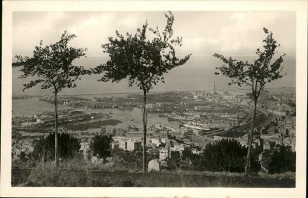 Genova Genua Liguria Panorama dal Righi porto