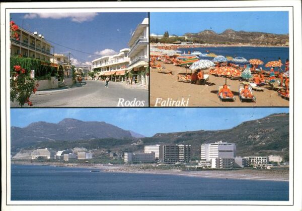 Rhodos Rhodes Aegaeis Urlaubsparadies Faliraki Strand