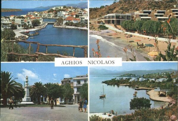 Agios Nikolaos Hafen Strand Denkmal