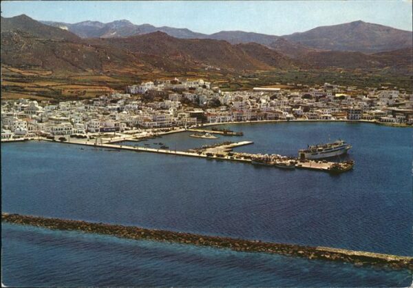 Naxos Hafen Fliegeraufnahme