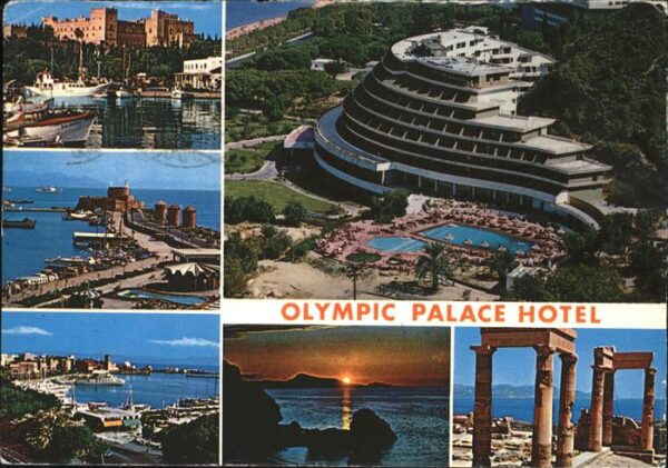 Rhodes Rhodos Greece Olympic Palace Hotel Hafen Ruine