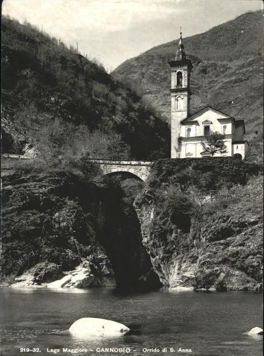 Cannobio Lago Maggiore Orrido di Santa Anna Kapelle