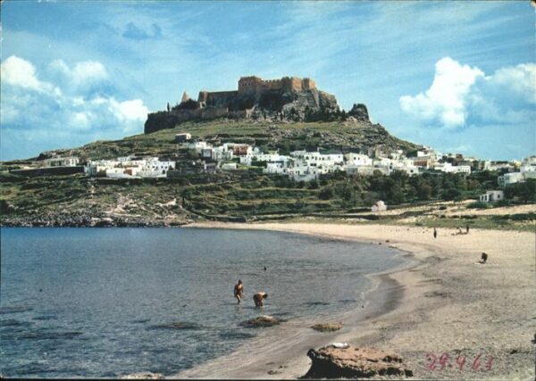 Lindos Lindo Strand Akropolis Ruine