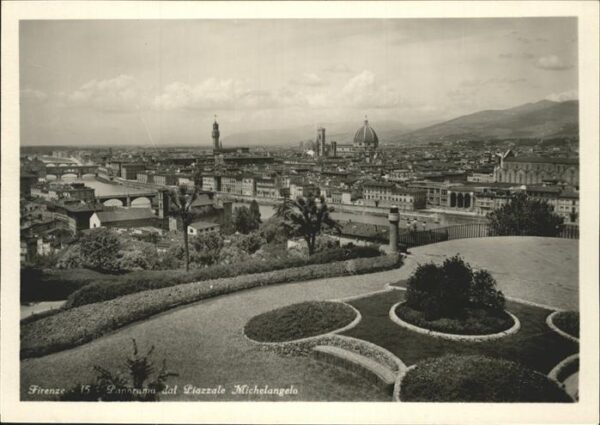 Firenze Florenz Panorama dal Piazzale Michelangelo