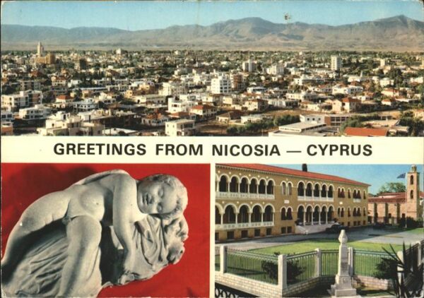 Nicosia Panorama Statue of Sleeping Eros Palace