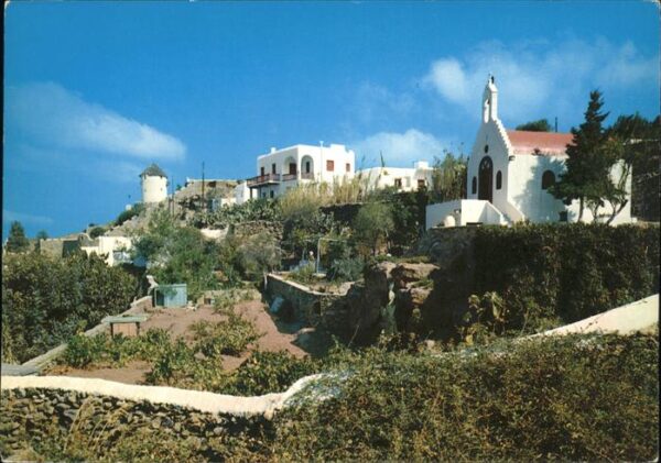 Mykonos Kykladeninsel Aegaeis Malerischer Winkel Kapelle