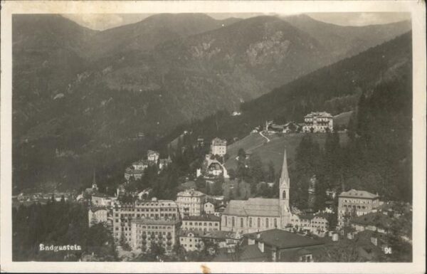 Bad Gastein Blick über die Stadt