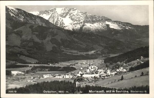 Mariazell Steiermark Panorama mit Oetscher Ybbstaler Alpen