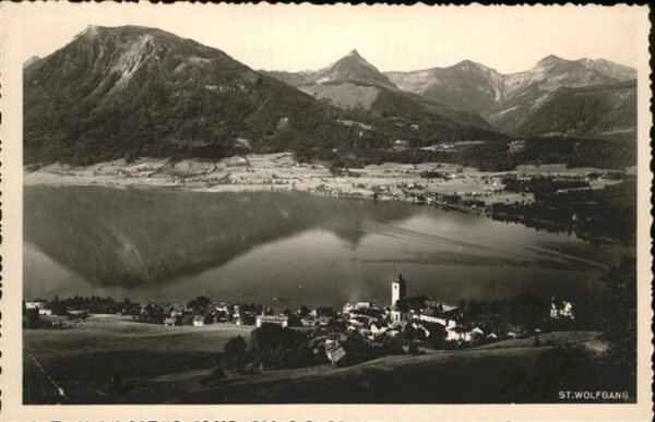 St Wolfgang Wolfgangsee Panorama Blick über den See
