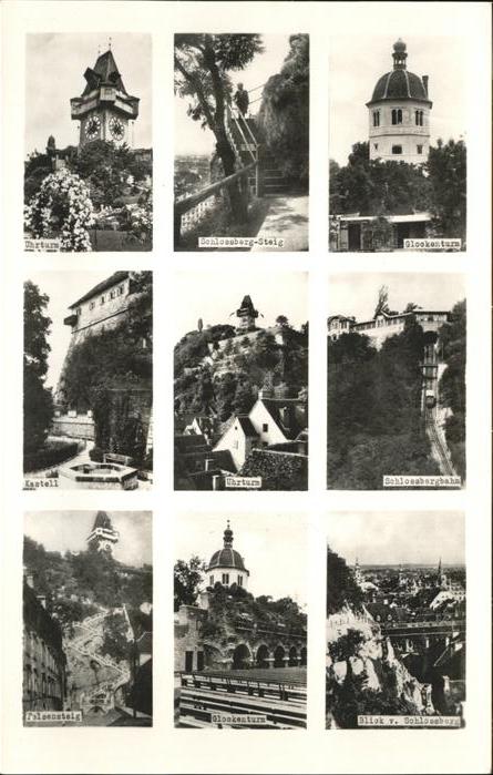Graz Steiermark Uhrturm Schlossberg Glockenturm Bergbah