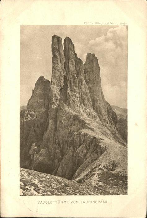 Dolomiten Vajolettürme vom Laurinspass