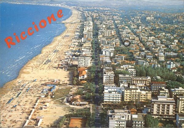 Riccione Panorama aereo Strand