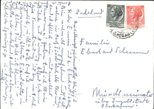 Merano Meran Teilansicht Palmen – Bild 2