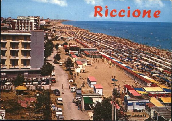 Riccione Panorama della spiaggia Strand