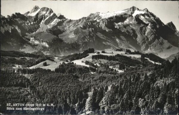 St Anton Arlberg Blick zum Säntisgebirge