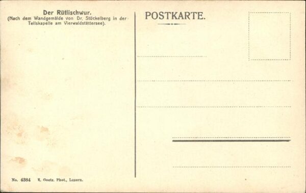 Tell Wilhelm No. 4384 Rütlischwur Tellskapelle – Bild 2