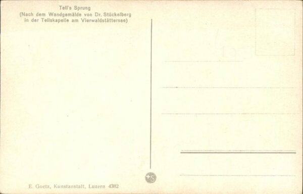 Tell Wilhelm Nr. 4382 Sprung Tellskapelle Viewaldstä – Bild 2