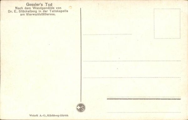 Tell Wilhelm Gessler's Tod Wehrli Nr. 11579 – Bild 2
