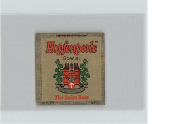 Bier Hopfenperle Schweiz Feldschlösschen