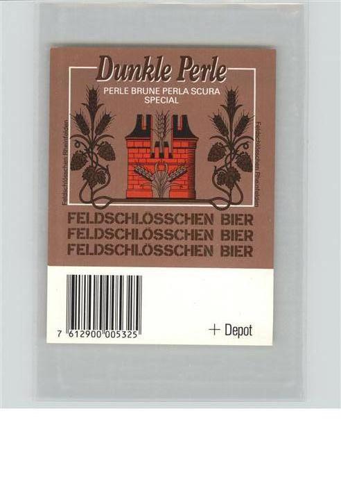 Bier Dunkle Perle Feldschlösschen Rheinfelde