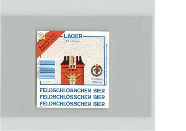 Bier Feldschlösschen Rheinfelden Schweiz Lag