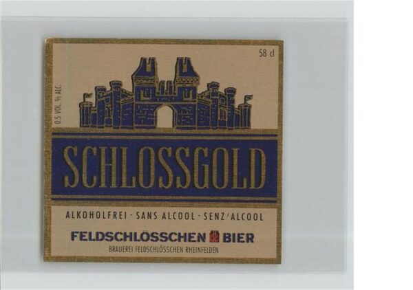 Bier Schlossgold Feldschlösschen Rheinfelden