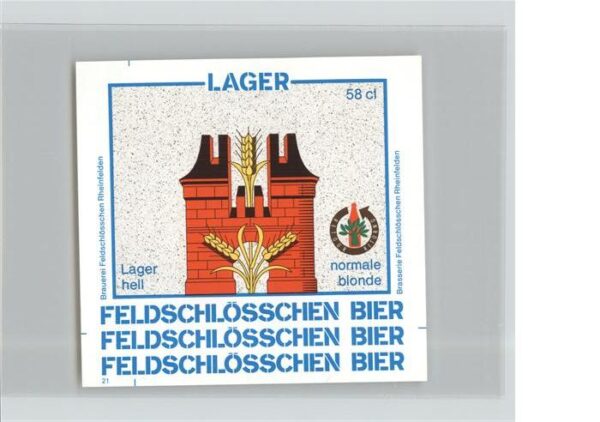 Brauerei Brewery Feldschlösschen Rheinfelden Schweiz