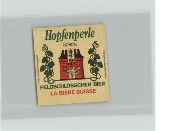 Bier Hopfenperle Feldschlösschen Rheinfelden