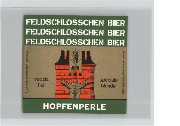 Bier Hopfenperle Feldschlösschen Rheinfelden