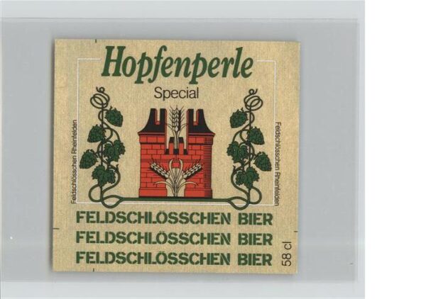 Bier Hopfenperle Feldschlösschen Rheinfelden
