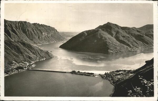 Lago di Lugano TI Ponte di Melide